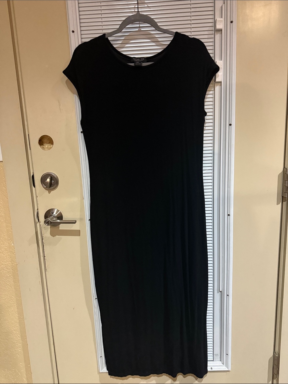 Rachel Zoe Black Short-Sleeve Tee Maxi Dress